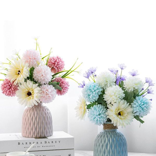 

decorative flowers & wreaths simulation nordic bouquet dining table floriculture decoration flower mori style home
