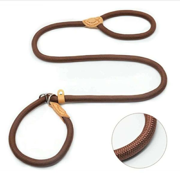

nylon training dog leash p chain pet leashes adjustable dogs harness durable rope belt walking pets products collars &