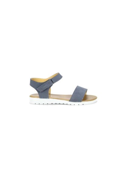 

sandals women's single band nubuck navy blue, Black