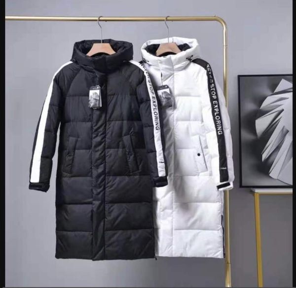 

men's and women's down jacket hooded winter warm outdoor activity cotton1, Black