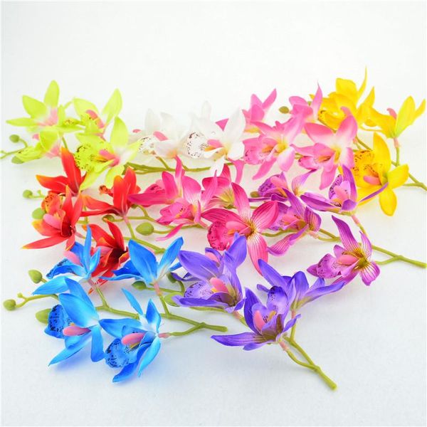 

bouquet 8cm silk artificial flower fake lily aquatic plants home room decoration diy flowers decorative & wreaths