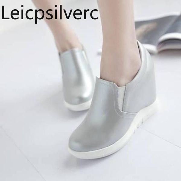 

pumps spring and autumn style fashion elastic band round head shallow mouth increased internal women's shoe 34-39 dress shoes, Black