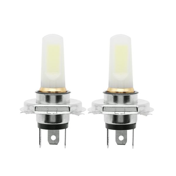 2 adet Safir DRL LED H4 H7 COB Araba Sis Lambası Gündüz Koşu Işık 12 V 24 V Otomatik Far Sürüş Işık Araba