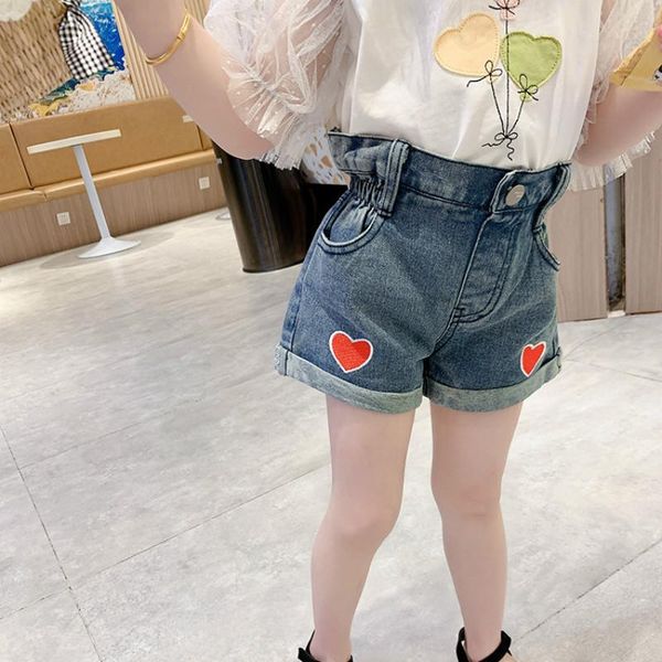 

summer arrival girls fashion denim shorts kids heart, Black