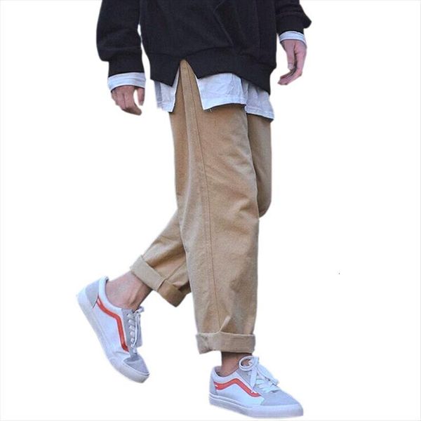 

plus size s 5xl loose women pant bf harajuku wide leg men trousers korean fashion straight for man black khaki