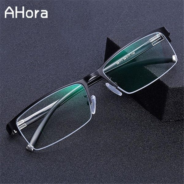 

fashion sunglasses frames ahora square myopia glasses frame finished men women anti blue light eyewear diopter 0 -1.0 to 6.0, Black