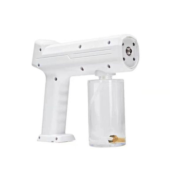 

watering equipments handheld steam sprayer blue light nano disinfection gun wireless charging 300ml atomization spray