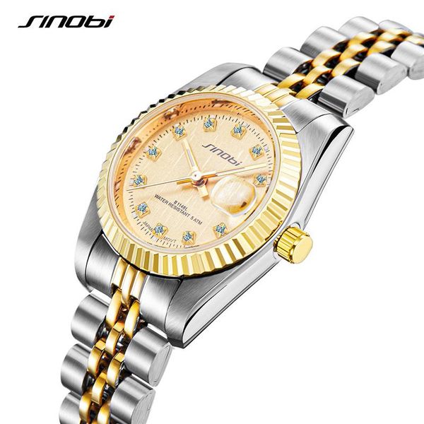 

wristwatches drop luxury design woman golden watches stainless steel quartz business women watch relogio feminino, Slivery;brown