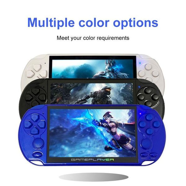 

portable game players 64bit 5" lcd x9 plus double rocker 8g/40g arcade x9s handheld retro console video mp5 for games upgraded version