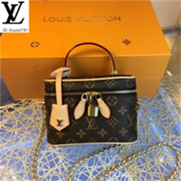 

brand designer luxury m44992 square chain bag dark coffee women handbags iconic bags handles shoulder bags totes cross body bag clutches