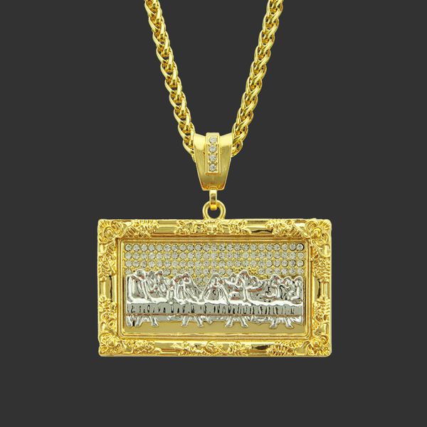

amulet neck pendants accessories creative final dinner jewelry hip hop pendant necklace hiphop, Silver