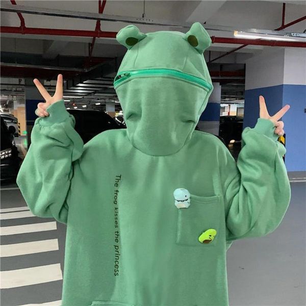 

men's hoodies & sweatshirts cute sporty long sleeve plush hoodie cartoon sweatshirt animal shape for daily wear, Black