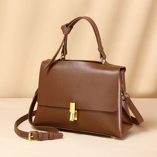 

luxury herme handbags and storage way women's niche design leather hand single shoulder messenger fashion casual