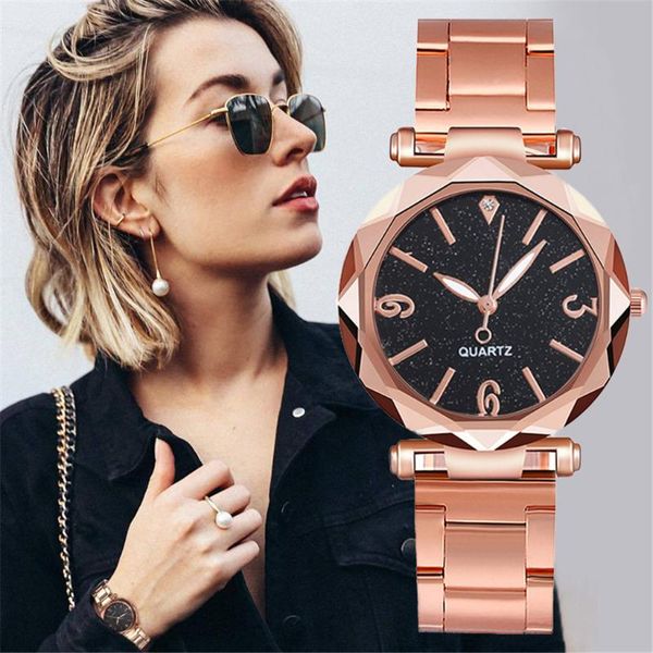 

wristwatches luxury women watches quartz stainless steel band dial round watch casual bracele ladies fashion wristwatch gifts, Slivery;brown