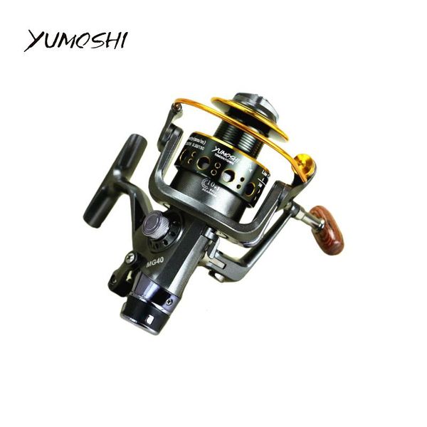 

baitcasting reels yumoshi 3000- 6000 metal spinning fishing reel 10+1bb saltewater carp front and rear brake speed ratio 5.0:1 5.2:1