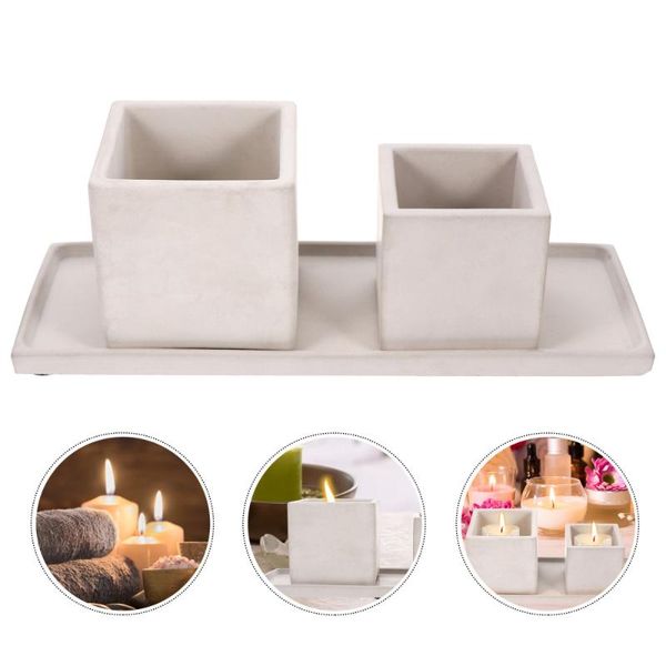 

candles 3pcs candle tin diy can holder storage jar container