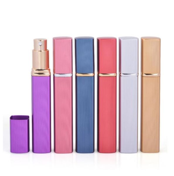 

2022 new 12ml aluminum spray bottles perfume atomizer cosmetic containers