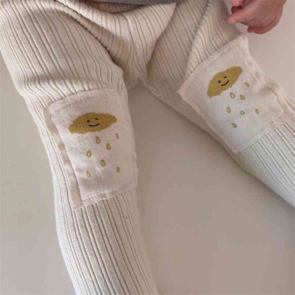 

spring baby knitted leggings stretch girls girl 210515, Blue