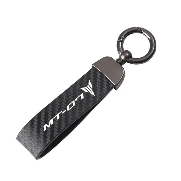 

keychains for yamaha mt07 mt-07 motorcycle accessories lanyard key carbon fiber ring, Silver