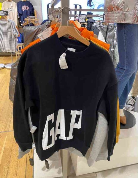 

brand hoodie xu gap men's loose fleece sweater 735878 / 619784, Black