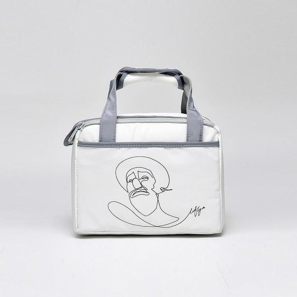 

ice packs/isothermic bags white lunch box thermal bag portable picnic beach cooler insulated food for women kids men personalized