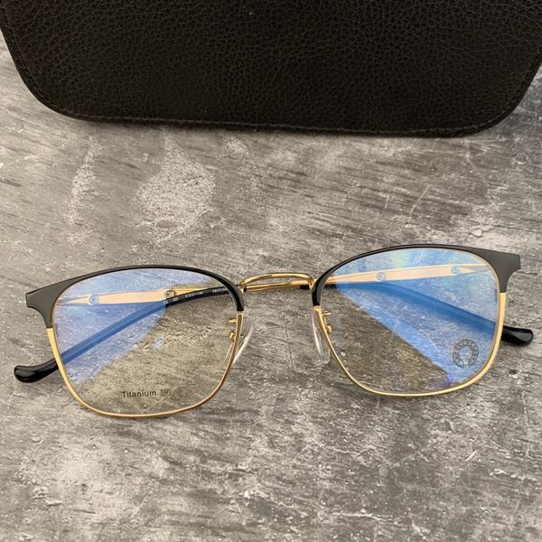 

crosin pure titanium abocunn personalized leg glasses for myopia light men and women, White;black