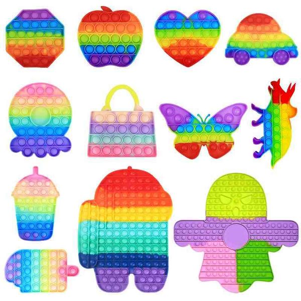 

rainbow rat killing pioneer children's mental arithmetic deskpuzzle toy chessboard game handle finger decompression bubble