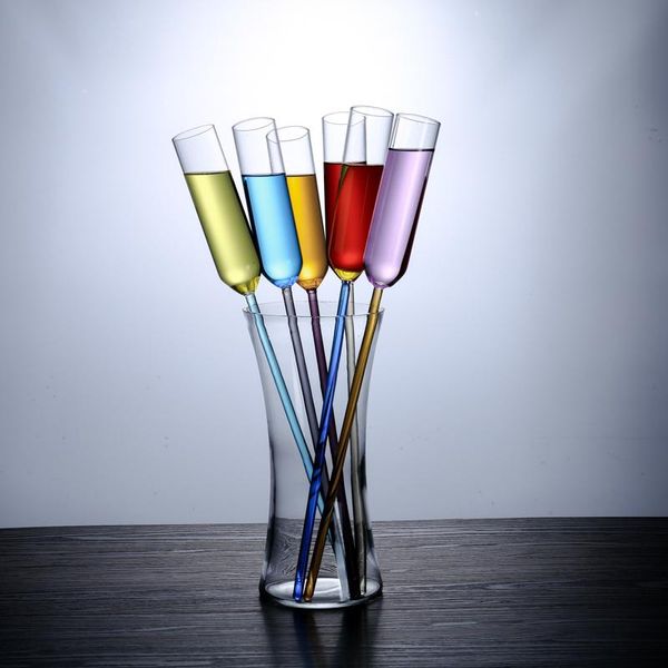 

wine glasses 6 pcs colour goblet beach cup bar wedding ktv party champagne cocktail glass verre thule tumbler calice doom