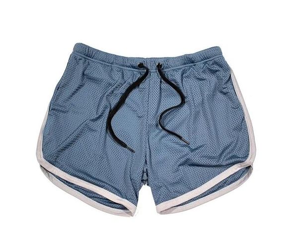 

2021 summer sports men muscle brothers casual shorts large size mesh three-point pants running training beach quick-drying breathable short, White;black