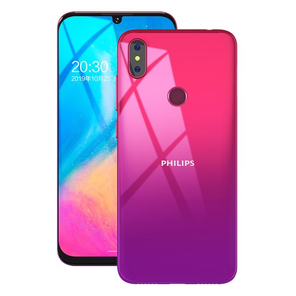 Telefono cellulare originale Philips S610 4G 4 GB RAM 64 GB ROM MTK MT6762 Octa Core Android 6.088 pollici 13.0 MP 3300 mAh Face ID impronta digitale Smart Phone