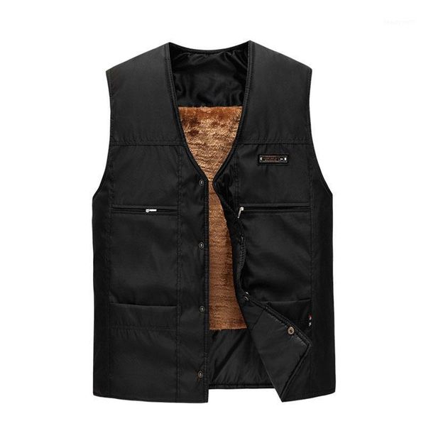 

men's trench coats chaleco de invierno para hombre, abrigo masculino grueso cachemira negocios, chaqueta protecciÃ³n contra el, Tan;black