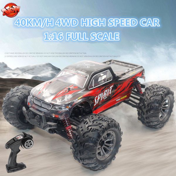

wireless control kids electric remote control off road toys car model 116 40km/h 2.4g high speed brushed rtr big wheels rc car