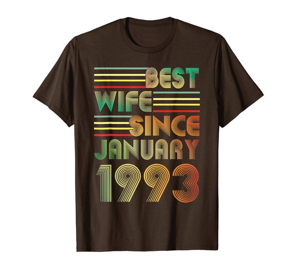 

january 27th wedding anniversary for her 27 yrs wife t-shirt, White;black