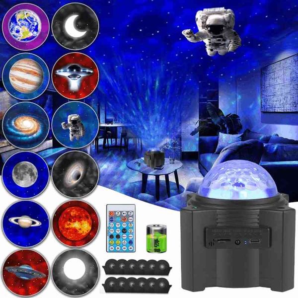 

2021 led star sky ocean bluetooth music water laser star universe projector