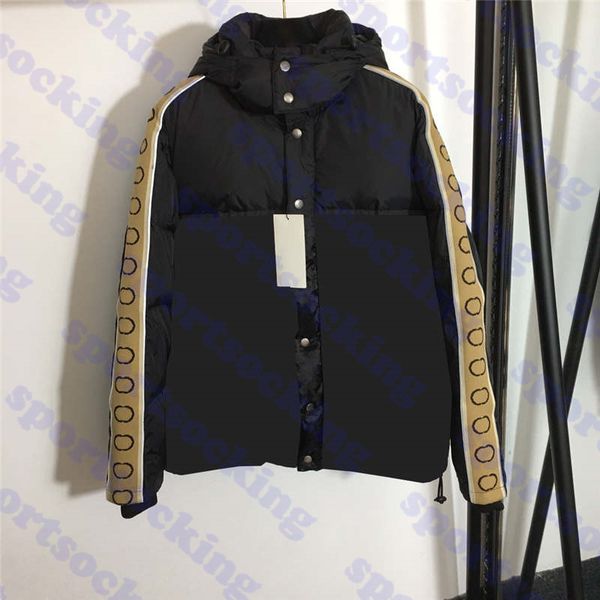 

classic womens hooded coat jackets letter jacquard women jackets cotton clothes long sleeve ladies outerwear apparel, Black;brown
