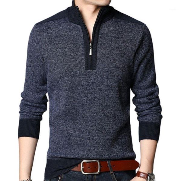 

men fashion warm cashmere casual wool zipper slim fit fleece jacket coat knitwear male sweater men's sweaters, White;black