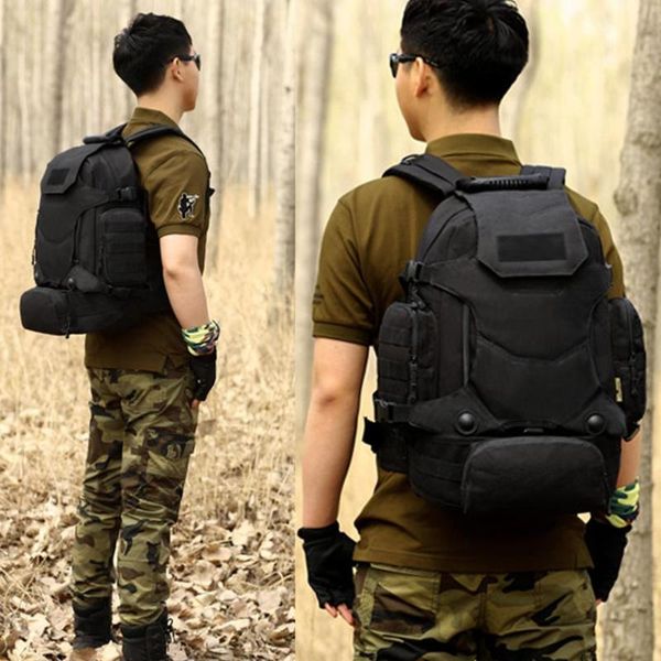 

backpack backpacks solid color 40l outdoor sport combination large capacity rucksack waist fanny pack for hiking