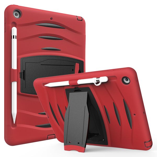

silicone pc tablet cases for ipad 10.2 [7th/8th gen] mini 5/4 air 3/2/1 pro 11/10.5/9.7 inch samsung galaxy tab t510 3-layers shockproof pro