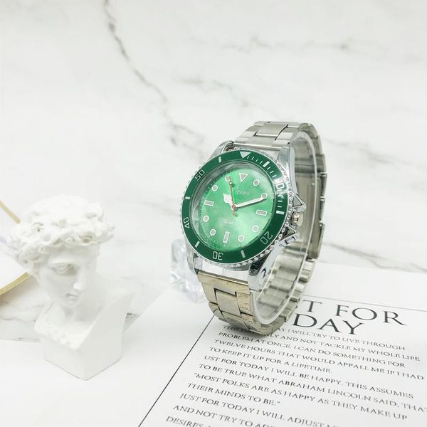 

wristwatches waterproof classic green water ghost watch fashion luminous steel sheet with quartz stainless sports men's watchmens, Slivery;brown