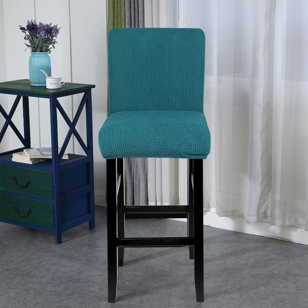 

chair covers multicolor cover solid seat spandex polyester for bar stool slipcover home el banquet decoration dining leisure