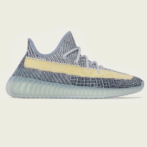

kanye west running shoes ash blue pearl stone yecher zyon israfi eliada asriel abez marsh sulfur reflective for sale with box sneakers store, Black