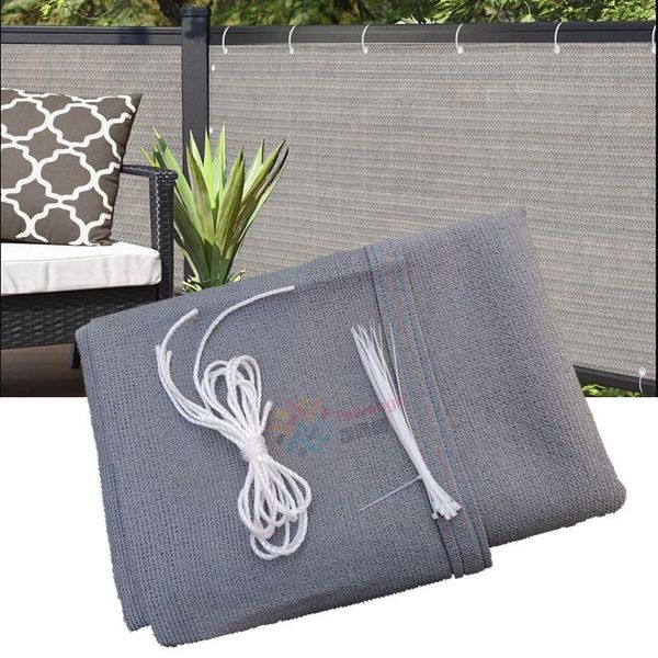 

quality anti-uv hdpe grey balcony net garden outdoor shading sails terrace veranda view safety fence enclosure fabric 0.9mx5m shade