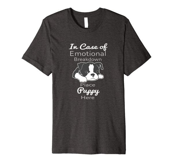 

place puppy here adorable stress relief tee shirt, White;black
