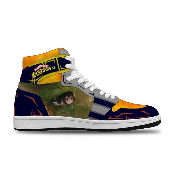 

my hero academia japanese diy cartoon sport non-slip casual shoes for man fashion trend anime shoe high basketball shoes