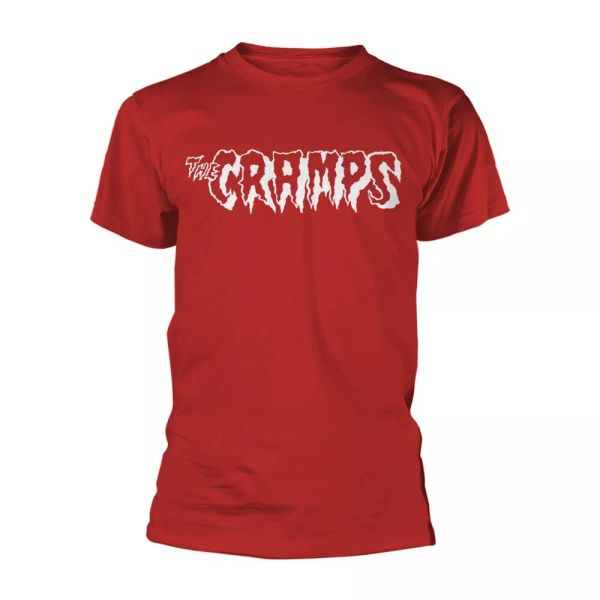 

the cramps white red official logo t-shirt men unisex, White;black