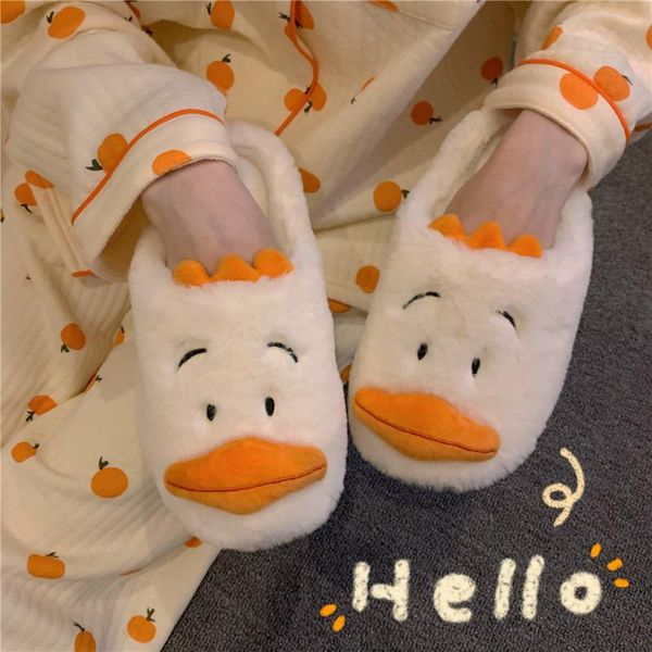 

slippers winter fashion sandals thick-soled non-slip indoor and outdoor fur shoes warm mopping home sleeping women's, Black