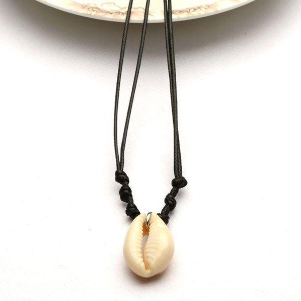 

summer beach cowrie shell necklace handmade weave boho hawaii sea choker chokers, Golden;silver