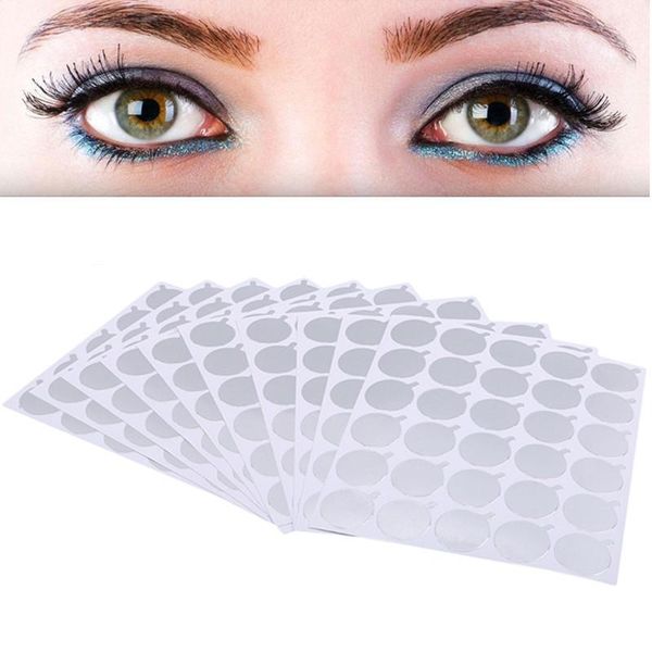 

false eyelashes 10pcs/pack adjustable glue holder pallet adhesive stickers for grafted eyelash extension set make-up tool