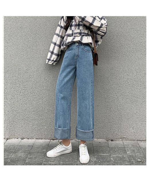 

.high waist women jeans buttons female women's pants & capris, Black;white