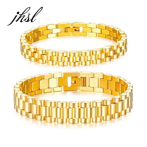

link, chain jhsl couples lover's women men link bracelets bangles stainless steel valentine's day gift fashion jewelry, Black